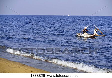 Stock Photograph - Fishing In Lake Malawi. Fotosearch