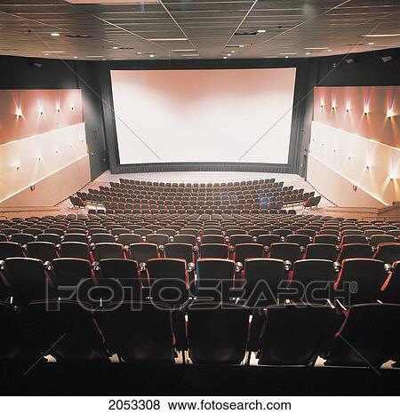 Fl5180, Ron Elmy; Empty Movie Theatre View Large Photo Image Stock Photo - Fl5180, Ron Elmy; Empty Movie Theatre. Fotosearch