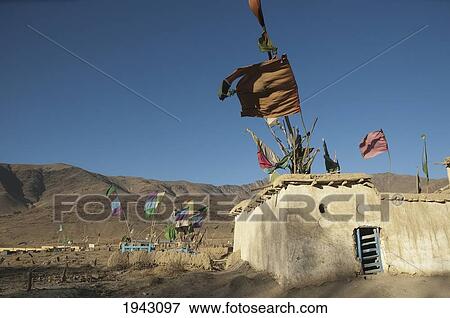 Flags Fluttering In The Wind Over The Shrine Of Khoja Mohammad Baba Near Jalrez, Vardak Province, Afghanistan View Large Photo Image Stock Photo - Flags Fluttering In The Wind Over The Shrine Of Khoja Mohammad Baba Near Jalrez, Vardak Province, Afghanistan. Fotosearch