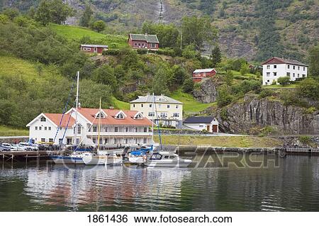 Flam Marina And Apartments, Flam Village, Sognefjorden, Western Fjords, Norway, Scandinavia View Large Photo Image Stock Photograph - Flam Marina And Apartments, Flam Village, Sognefjorden, Western Fjords, Norway, Scandinavia. Fotosearch