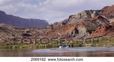 Stock Image - Floating Down The Colorado River; Arizona United States Of America. Fotosearch
