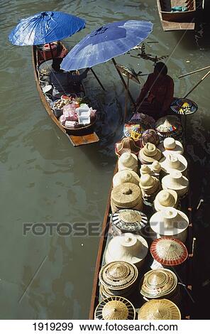 Floating Market View Large Photo Image Stock Photo - Floating Market. Fotosearch