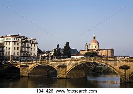 Florence Cityscape With Bridge; Italy View Large Photo Image Stock Photograph - Florence Cityscape With Bridge; Italy. Fotosearch