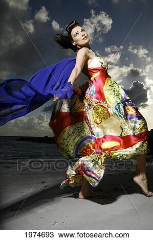 Florida, Key Biscayne Beach, Beautiful Fashion Model On Beach. View Large Photo Image Stock Image - Florida, Key Biscayne Beach, Beautiful Fashion Model On Beach.. Fotosearch