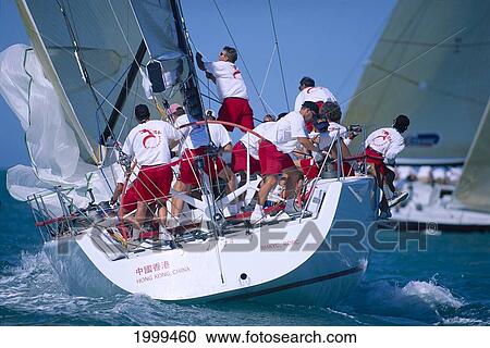 Florida, Key West Race Week, Stern View Of 'beaugeste' From Hong Kong View Large Photo Image Stock Image - Florida, Key West Race Week, Stern View Of 'beaugeste' From Hong Kong. Fotosearch