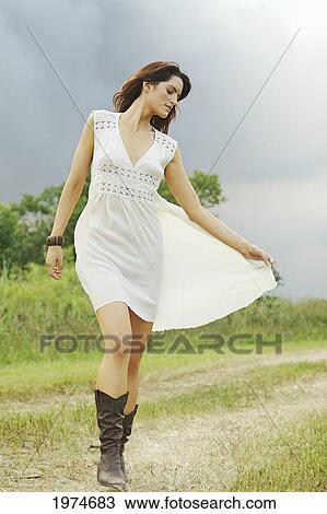 Florida, Miami, Everglades, Beautiful Model Wearing A Dress. View Large Photo Image Stock Image - Florida, Miami, Everglades, Beautiful Model Wearing A Dress.. Fotosearch