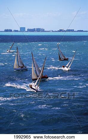 Stock Photography - Florida, Miami, Southern Ocean Racing Conference, February-March 2004.. Fotosearch