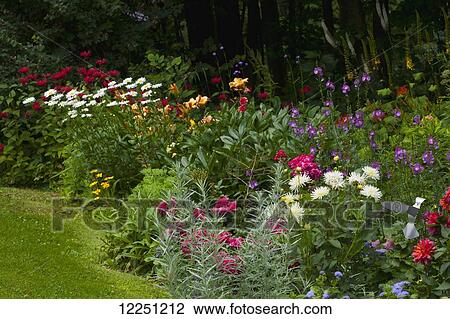 Flower garden; Knowlton, Quebec, Canada View Large Photo Image Stock Image - Flower garden; Knowlton, Quebec, Canada. Fotosearch