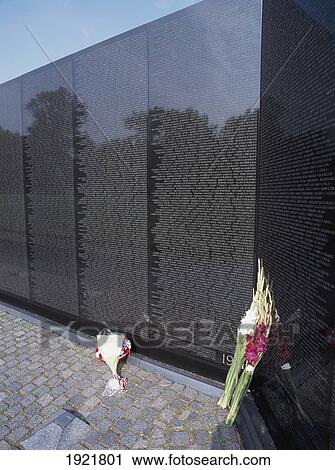 Flowers Left áVietnam War Memorial View Large Photo Image Stock Image - Flowers Left áVietnam War Memorial. Fotosearch
