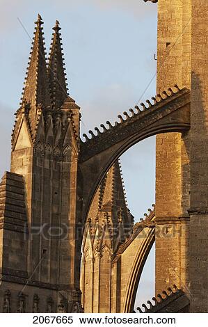 Stock Photography - Flying Buttress Of St-Gatien Cathedral, Tours, France. Fotosearch