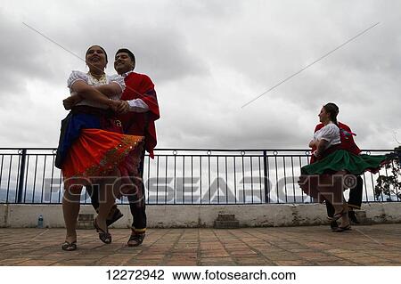 Folkloric dance troupe performing dances on the Mirador de Turi, Cuenca, Azuay, Ecuador View Large Photo Image Stock Image - Folkloric dance troupe performing dances on the Mirador de Turi, Cuenca, Azuay, Ecuador. Fotosearch
