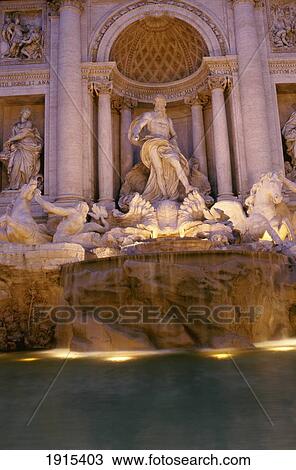 Stock Image - Fontana Di Trevi. Fotosearch