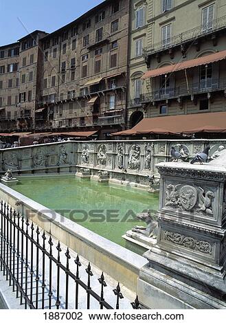 Fonte Gaia And Surrounding Buildings View Large Photo Image Stock Image - Fonte Gaia And Surrounding Buildings. Fotosearch