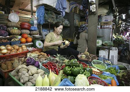 Food Market Hanoi Vietnam View Large Photo Image Stock Image - Food Market Hanoi Vietnam. Fotosearch