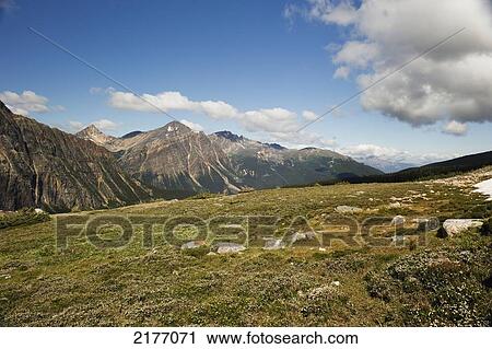 Stock Image - Foothills Meet The Rocky Mountains; Alberta Canada. Fotosearch