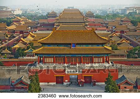 Forbidden city from Jingshan Park; Beijing, China View Large Photo Image Stock Image - Forbidden city from Jingshan Park; Beijing, China. Fotosearch