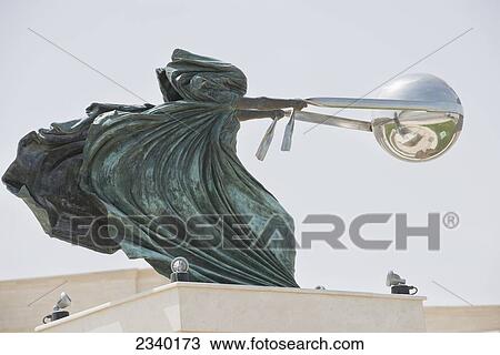 Stock Image - Force Of Nature Sculpture By Lorenzo Quinn At Katara Cultural Village; Doha, Na, Qatar. Fotosearch
