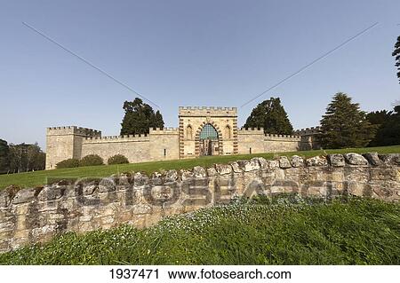 Stock Image - Ford Castle; Ford Northumberland England. Fotosearch