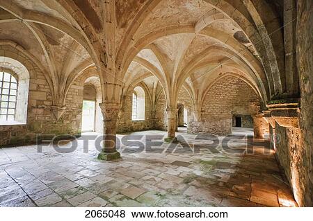 Stock Photo - Forge Of The Cistercian Abbey Of Fontenay, Cote D'or, France. Fotosearch