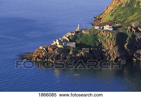 Stock Photography - Fort Amherst Lighthouse, St. John's, Newfoundland, Canada. Fotosearch