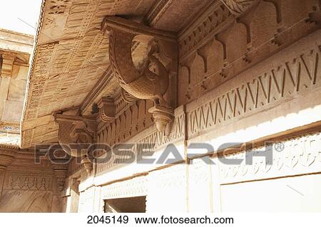 Fort: Balustrade In An Inner Courtyard Of The Man Singh Palace, Gwalior, Madhya Pradesh, India View Large Photo Image Stock Photo - Fort: Balustrade In An Inner Courtyard Of The Man Singh Palace, Gwalior, Madhya Pradesh, India. Fotosearch