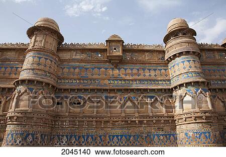 Fort: Man Singh Palace, Gwalior, Madhya Pradesh, India View Large Photo Image Stock Image - Fort: Man Singh Palace, Gwalior, Madhya Pradesh, India. Fotosearch
