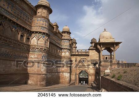 Fort: Man Singh Palace, Gwalior, Madhya Pradesh, India View Large Photo Image Stock Photography - Fort: Man Singh Palace, Gwalior, Madhya Pradesh, India. Fotosearch
