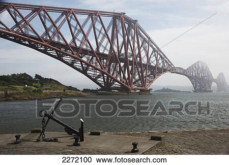 Forth Bridge Going Over The Water In The Fog; North Queensferry Scotland View Large Photo Image Stock Image - Forth Bridge Going Over The Water In The Fog; North Queensferry Scotland. Fotosearch