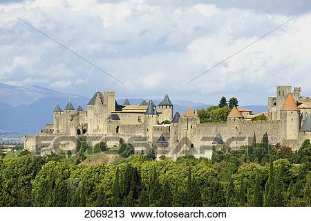 Fortress; Carcassonne Languedoc France View Large Photo Image Stock Image - Fortress; Carcassonne Languedoc France. Fotosearch