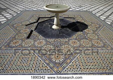 Fountain And Mosaic In Batha Museum View Large Photo Image Stock Image - Fountain And Mosaic In Batha Museum. Fotosearch