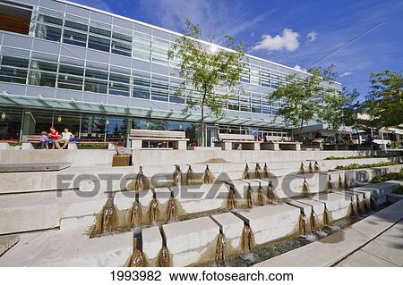 Fountain By The City Library, North Vancouver, British Columbia, Canada View Large Photo Image Stock Image - Fountain By The City Library, North Vancouver, British Columbia, Canada. Fotosearch