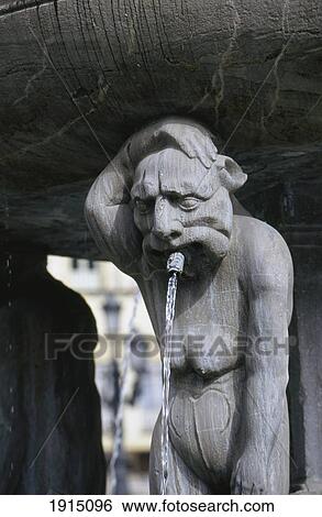 Stock Photograph - Fountain In Plaza De Bibarrambla. Fotosearch