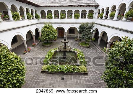 Fountain In The Courtyard Of The Palacio De Carondelet (Presidential Palace), Quito, Pichincha, Ecuador View Large Photo Image Stock Photo - Fountain In The Courtyard Of The Palacio De Carondelet (Presidential Palace), Quito, Pichincha, Ecuador. Fotosearch