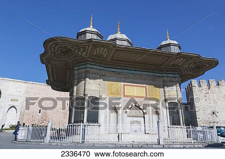 Fountain Of Ahmed Iii; Istanbul, Turkey View Large Photo Image Stock Image - Fountain Of Ahmed Iii; Istanbul, Turkey. Fotosearch