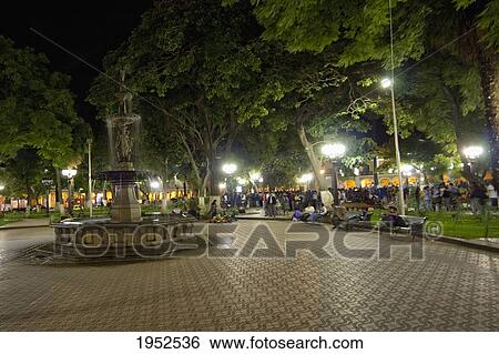Fountain on Plaza 14 de Septiembre at night, Cochabamba, Bolivia View Large Photo Image Stock Photograph - Fountain on Plaza 14 de Septiembre at night, Cochabamba, Bolivia. Fotosearch