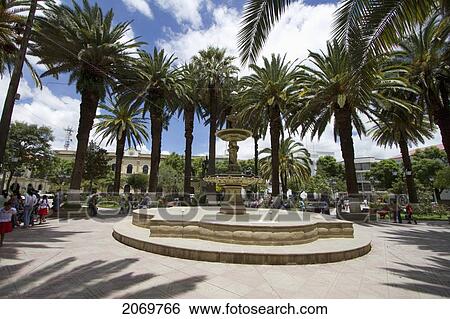 Fountain On Plaza Luis De Fuentes, Tarija, Bolivia View Large Photo Image Stock Photograph - Fountain On Plaza Luis De Fuentes, Tarija, Bolivia. Fotosearch