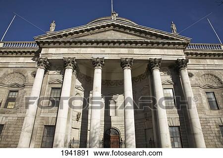 Stock Image - Four Courts; Dublin Ireland. Fotosearch