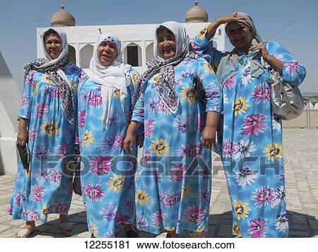 Four sisters visiting the Ark Fortress; Bukhara, Uzbekistan View Large Photo Image Stock Image - Four sisters visiting the Ark Fortress; Bukhara, Uzbekistan. Fotosearch