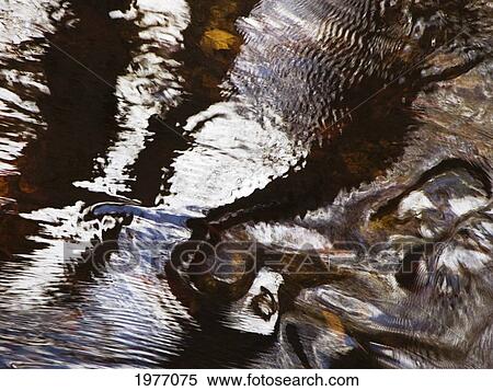 Four Streams, Rhode Island, Bristol, Blithewood, Patterns And Reflections On Water. View Large Photo Image Stock Photography - Four Streams, Rhode Island, Bristol, Blithewood, Patterns And Reflections On Water.. Fotosearch