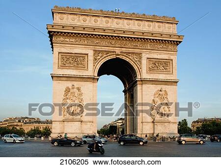 Stock Photography - France, Arc de Triomphe; Paris. Fotosearch