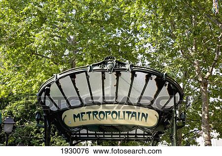 France, Art Nouveau Metro Station sign; Paris View Large Photo Image Stock Photograph - France, Art Nouveau Metro Station sign; Paris. Fotosearch