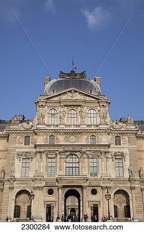France, Exterior of Louvre Museum; Paris View Large Photo Image Picture - France, Exterior of Louvre Museum; Paris. Fotosearch