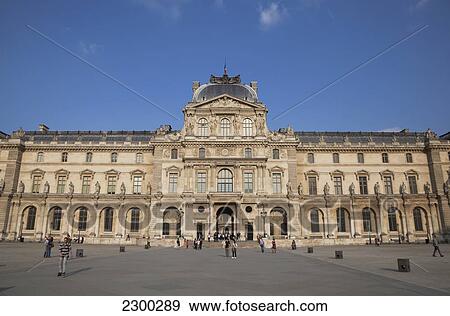 France, Exterior of Louvre Museum; Paris View Large Photo Image Stock Photo - France, Exterior of Louvre Museum; Paris. Fotosearch