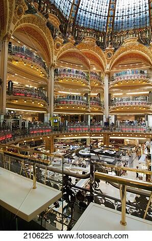 Stock Photography - France, Galeries Lafayettes; Paris. Fotosearch