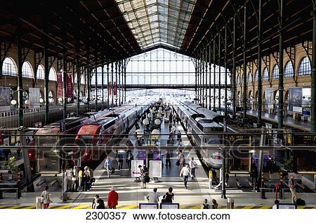 France, Gate du Nord train station; Paris View Large Photo Image Stock Photo - France, Gate du Nord train station; Paris. Fotosearch