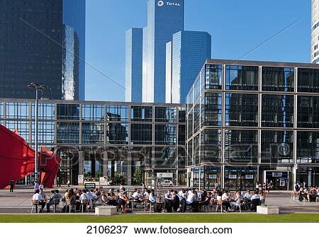 Stock Photo - France, La Defense; Paris, Esplanade. Fotosearch