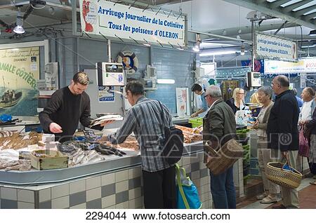 Picture - France, Market of Rochefort; Poitou-Charentes. Fotosearch