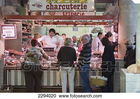 Stock Image - France, Market of Rochefort; Poitou-Charentes. Fotosearch