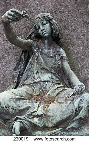 Stock Image - France, Montmartre cemetery; Paris. Fotosearch