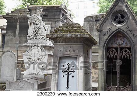 France, Montmartre cemetery; Paris View Large Photo Image Stock Image - France, Montmartre cemetery; Paris. Fotosearch